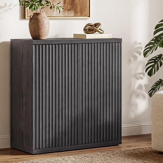 SICOTAS Buffet Cabinet with Storage Accent Sideboard Modern Credenza with Doors