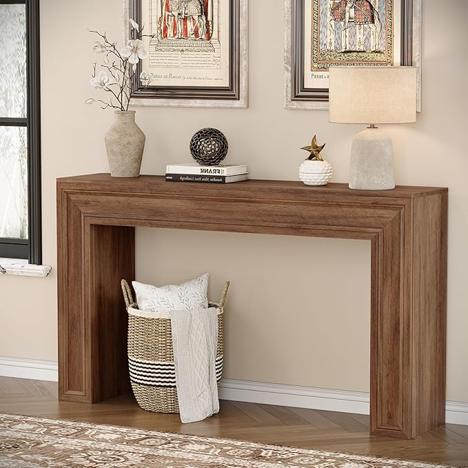 Rresyet 55 Inch Long Console Table, Sofa Table Behind Couch, Entryway Table