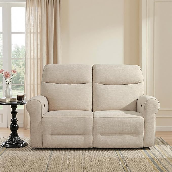 MCombo 64.6" Wall Hugger Power Loveseat Recliner Sofa