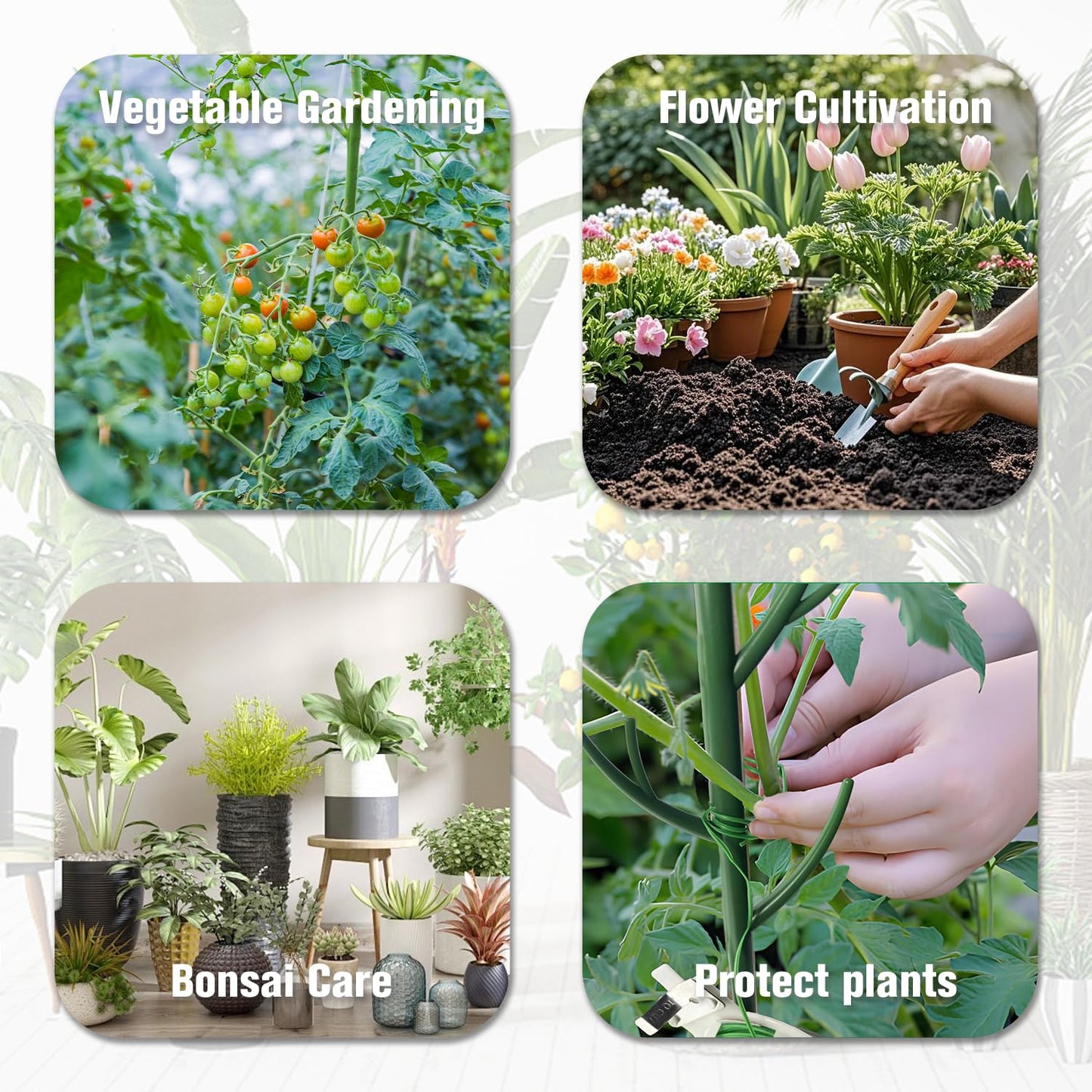 15pcs Adjustable Plant Support Pole, Stackable for Indoorand Outdoor Use, Garden Accessories for Supporting.Monstera and Climbing Potted Plants