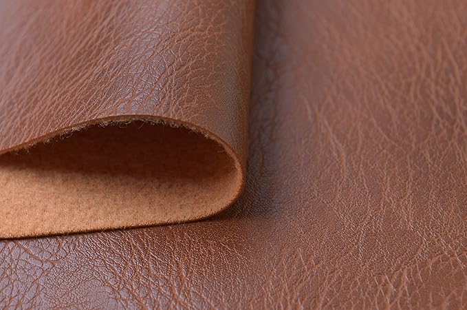 Wento Thick 2 Yard Faux Leather Fabric Soft Skin Grain PU Leather