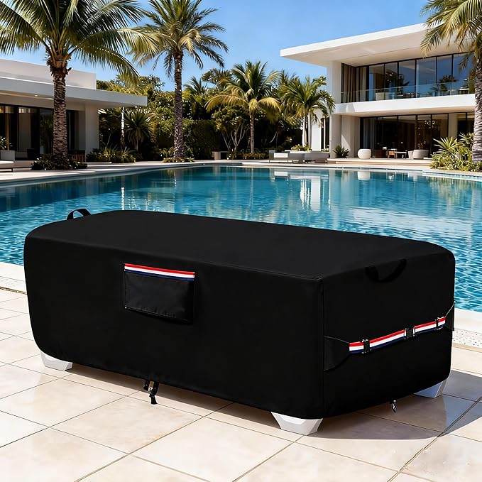 600D Heavy Duty Outdoor Waterproof Lounge Chair Cover