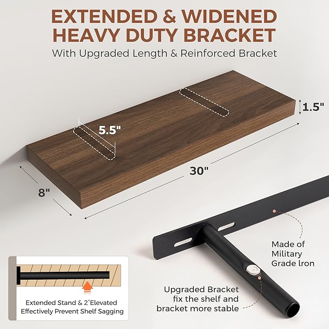 Dreamland 30 Inch Floating Shelves