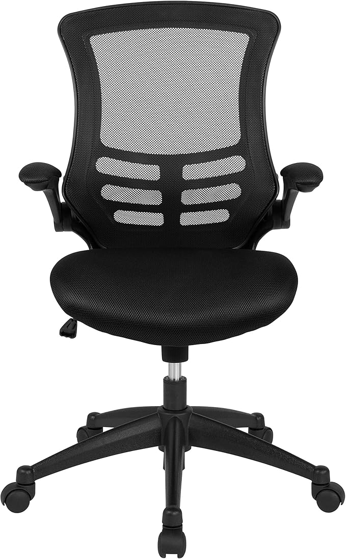 Flash Furniture Set of 8 Mid-Back Swivel Ergonomic Task Office Chairs