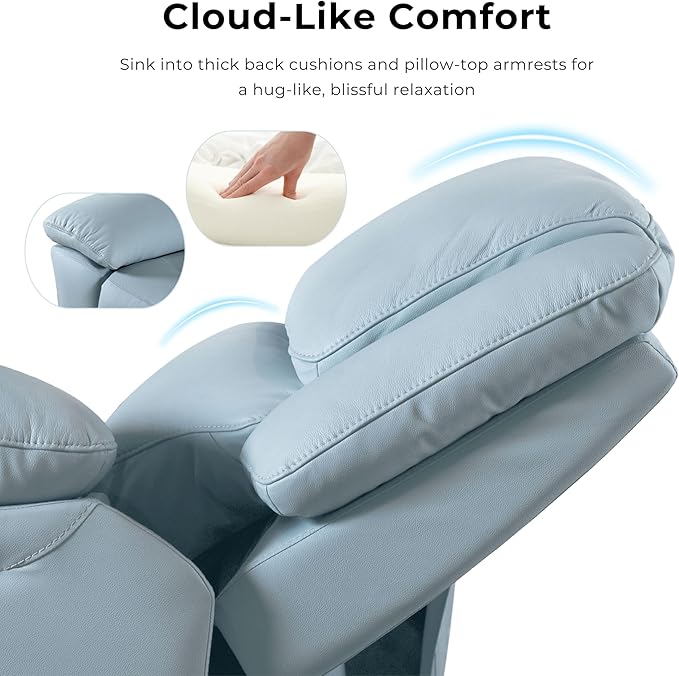 Furniture of America Sorin Modern Leather Recliner Sofa