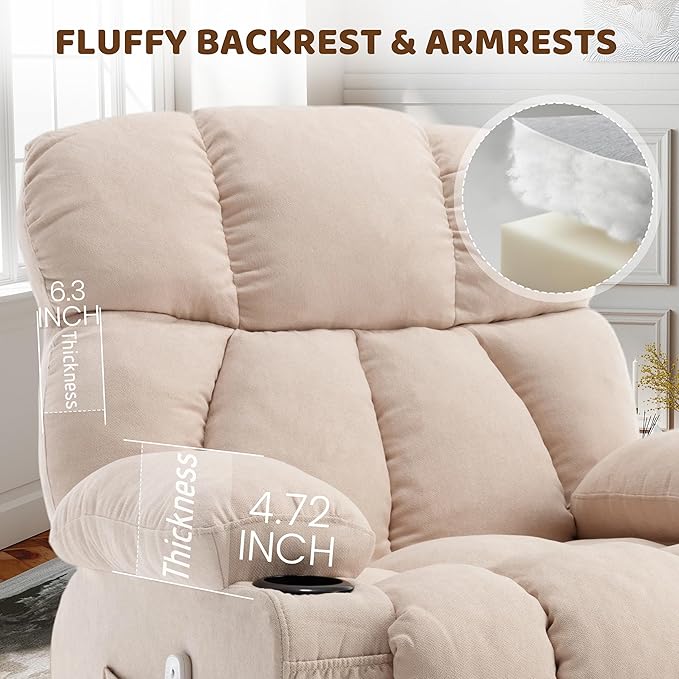 Massage Rocking Recliner Chair, Ergonomic Recliners Sofa