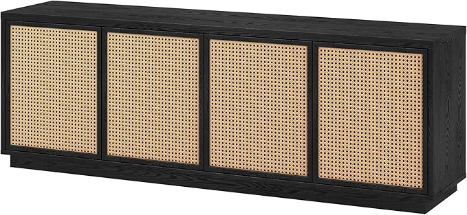 Henn&Hart 2-Tone TV Stand for TVs up to 78"