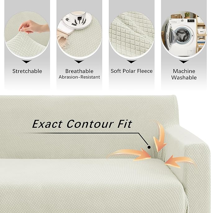 Arfntevss Stretch Sectional Couch Covers L Shaped Corner Sectional Sofa Cover