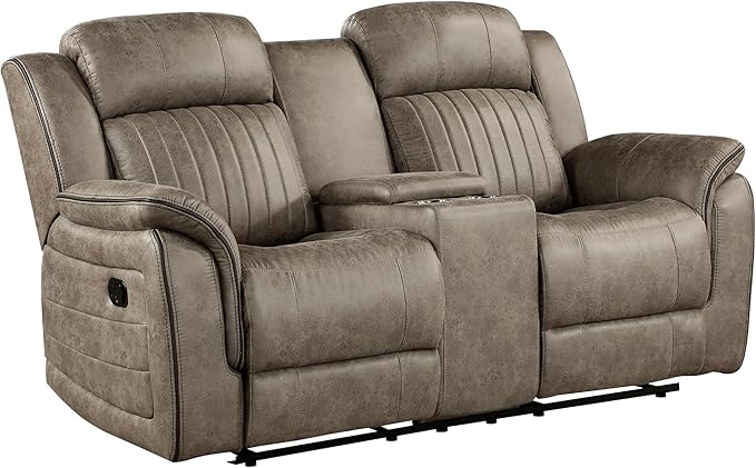 Lexicon 74" W Manual Double Reclining Loveseat
