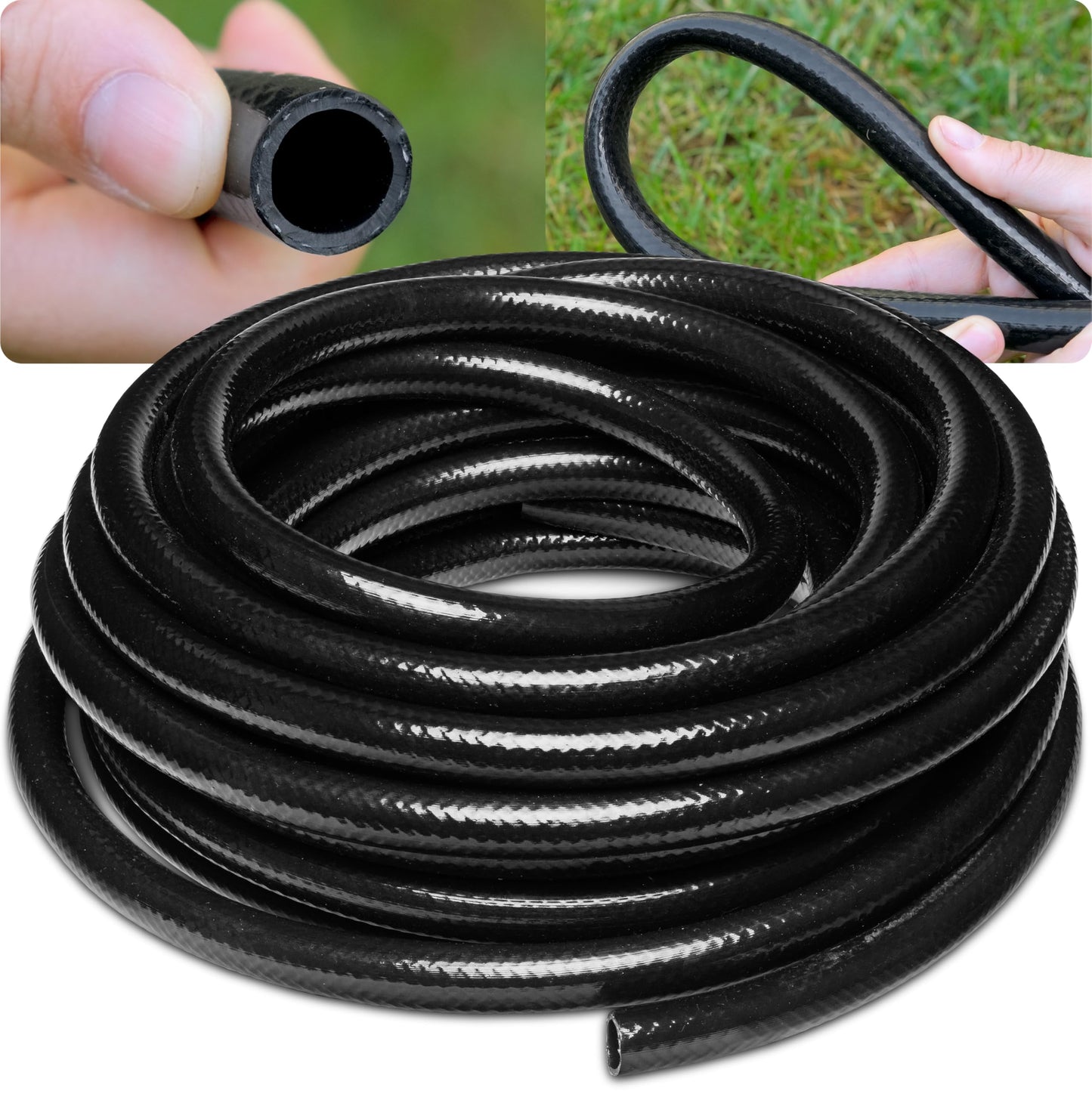 Carpathen 50 FT 1/2 Irrigation Tubing Mainline - Flexible Drip Irrigation Tubing Perfect for Push-To-Connect Garden Irrigation System, or as Blank Distribution Hose for Any Gardening Project