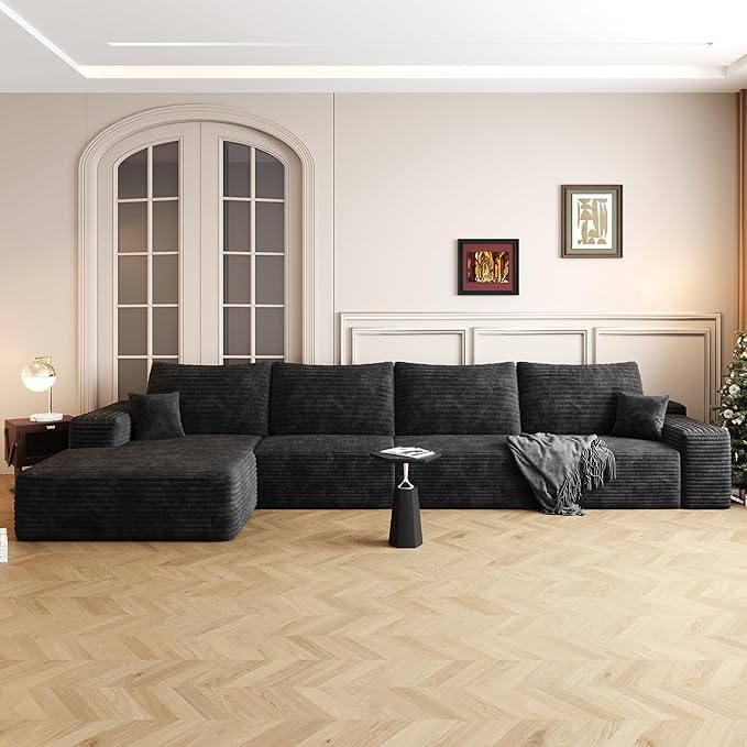 136" Sectional Couches for Living Room Cloud Couch Sofa