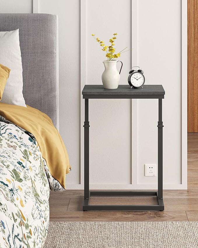 TUTOTAK End Table, Side Table, Tall Couch Table, Sofa Table, Living Room