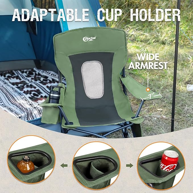 Portal Outdoor Rocking Chair Camping Folding Portable Rocker