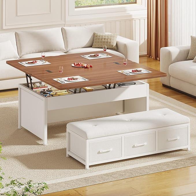 Itaar Lift Top Coffee Table Set, Center Table