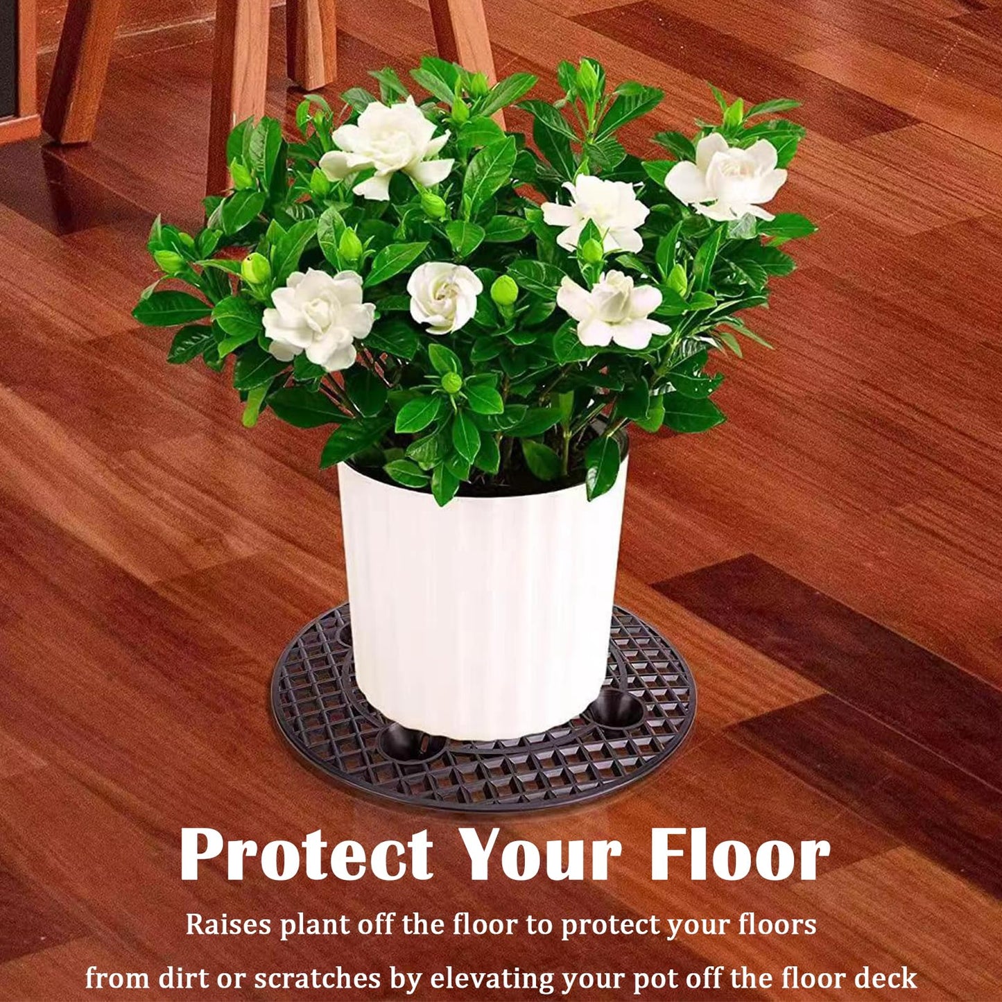 6 Pcs Potted Plant Stands,12 inches Perfect Trivet Plant Level Pot Elevator for Indoor Outdoor Garden Flower to Prevent Rot and Damage on Deck or Patio Floors Short,Provide Plants Airflow and Drainage