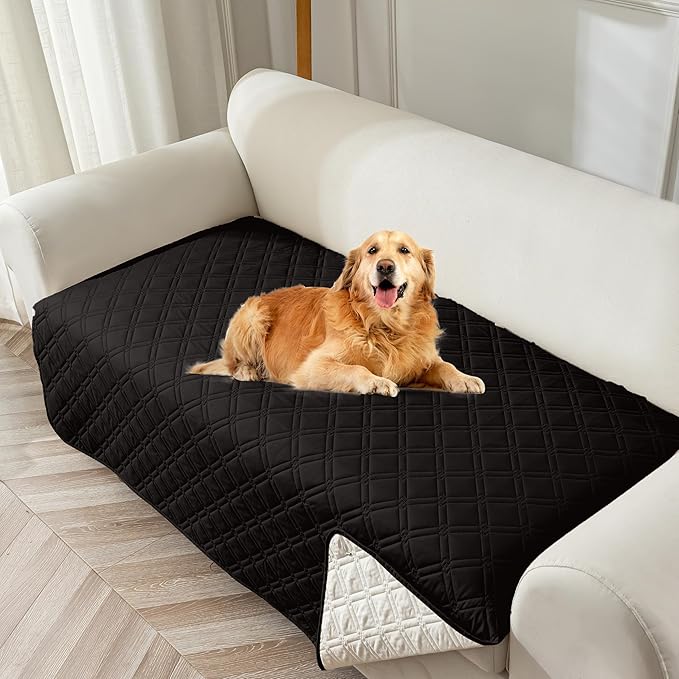 Genina Waterproof Couch Cover, Washable Anti-Slip 51 inch Loveseat Sofa Covers