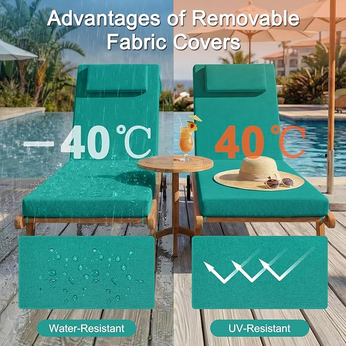 Outdoor Lounge Chair mat, 72 inches x 21 inches, Waterproof Chaise Lounge