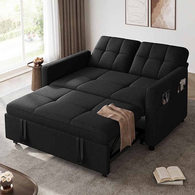 DWVO 55" Convertible Sofa Bed, 3-in-1 Sleeper Sofa