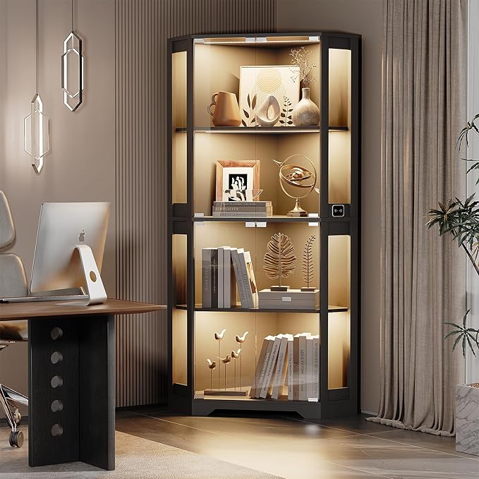BROTTAR Corner Display Cabinet