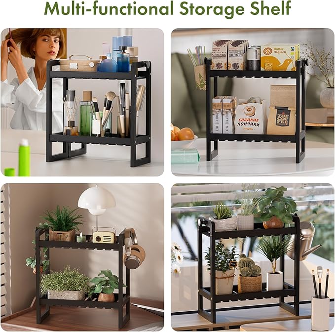 AmazerBath Bamboo Over The Toilet Storage Shelf