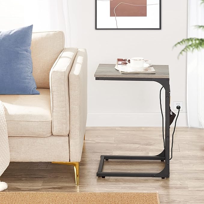 TUTOTAK C Shaped End Table
