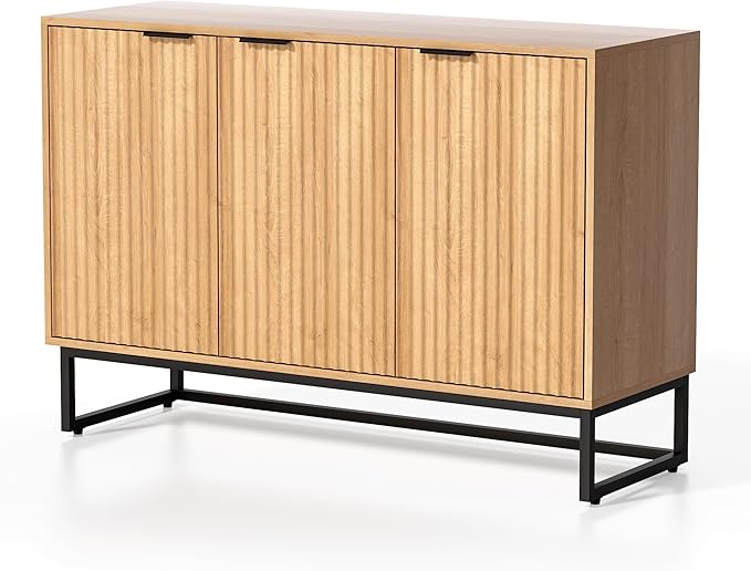 EYYTHUNG Fluted Storage Cabinet