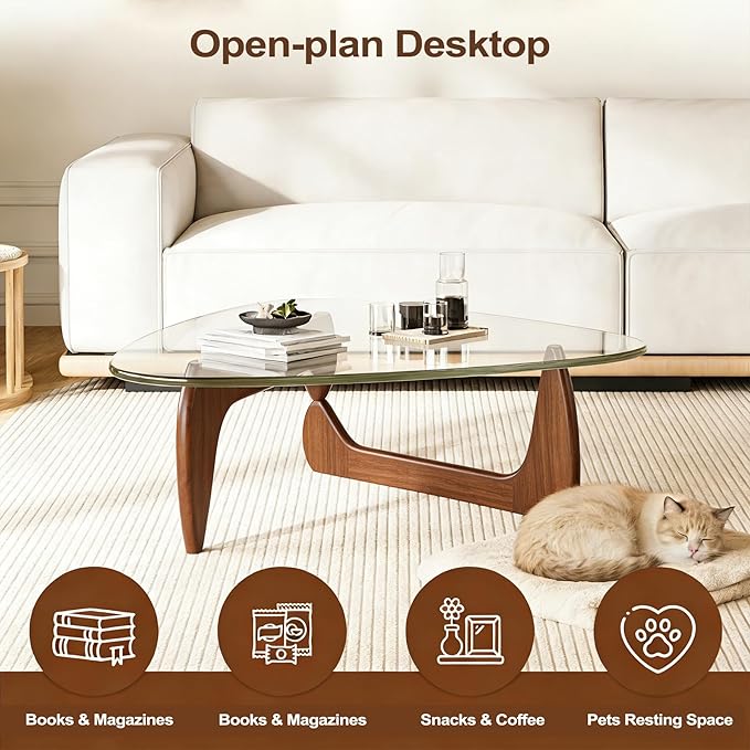 Modern Coffee Table for Living Room Retro Center Table