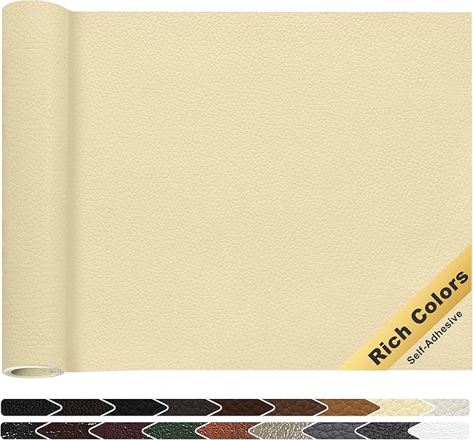KING MOUNTAIN Leather Repair Patch, 16 x 60 Inches self Adhesive Leather Repair