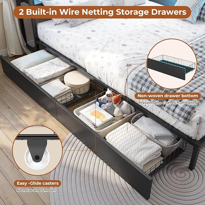 DICTAC Twin Corner Bed Frame