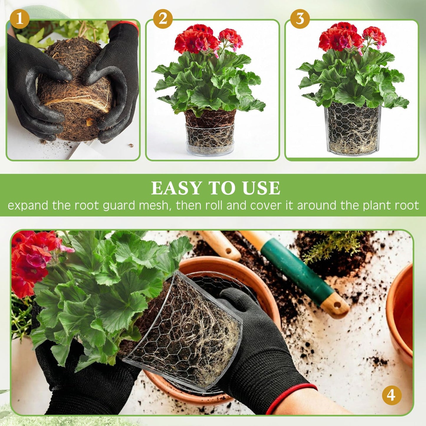 Yaocom 12 Pcs 3 Gallon Heavy Duty Gopher Wire Baskets Hexagonal Galvanized Mesh for Shrubs Vines Bushes Plant Root Protection