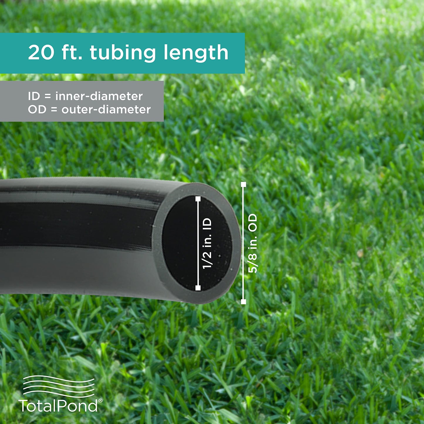 TotalPond Vinyl Tubing, 1/2-inch (Pack of 4)