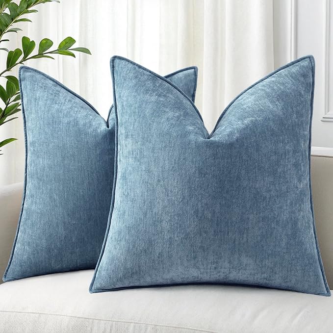 decorUhome Summer Couch Throw Pillow Covers 18x18 Set of 2, Decorative Soft