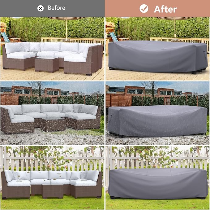 Mrrihand Heavy Duty Patio Furniture Covers, Outdoor Furniture Covers Waterproof