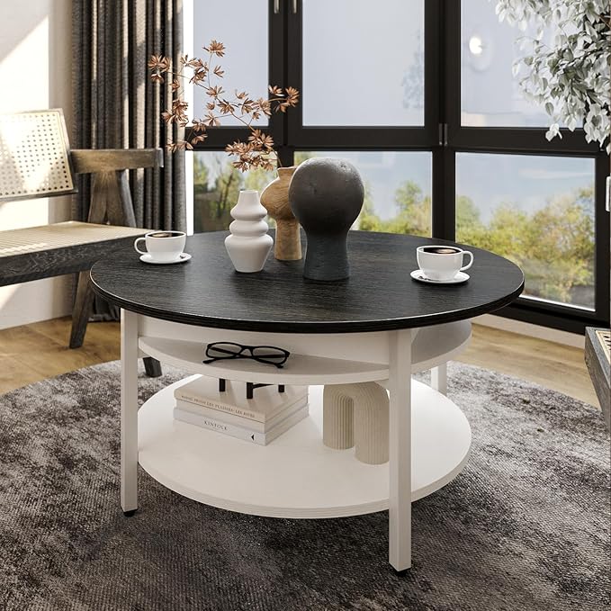 FABATO Round Lift Top Coffee Table