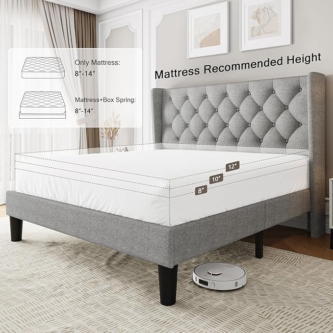 Einhomn Full Size Platform Bed Frame