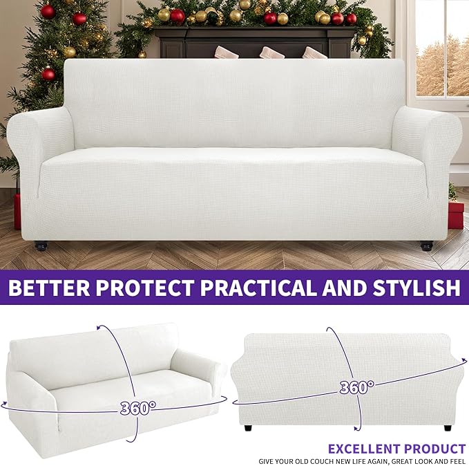 ZNSAYOTX Stretch Oversized Couch Cover Universal Sofa Covers