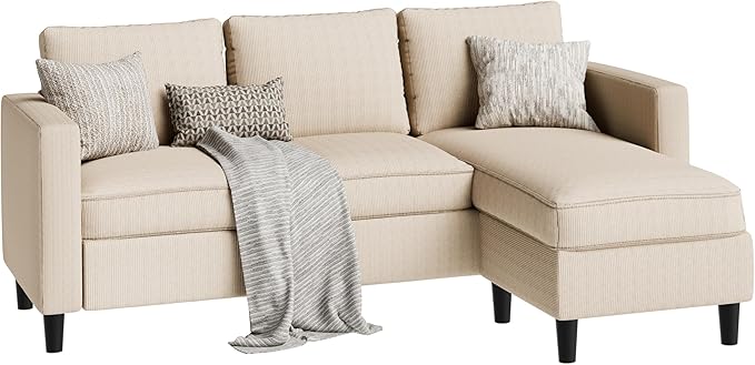 SUNLEI 73.6" Modular Sectional Sofa, Comfy Cloud Couch