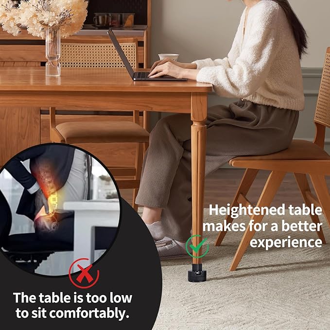 Adjustable Bed Risers Furniture Risers-4 Pack