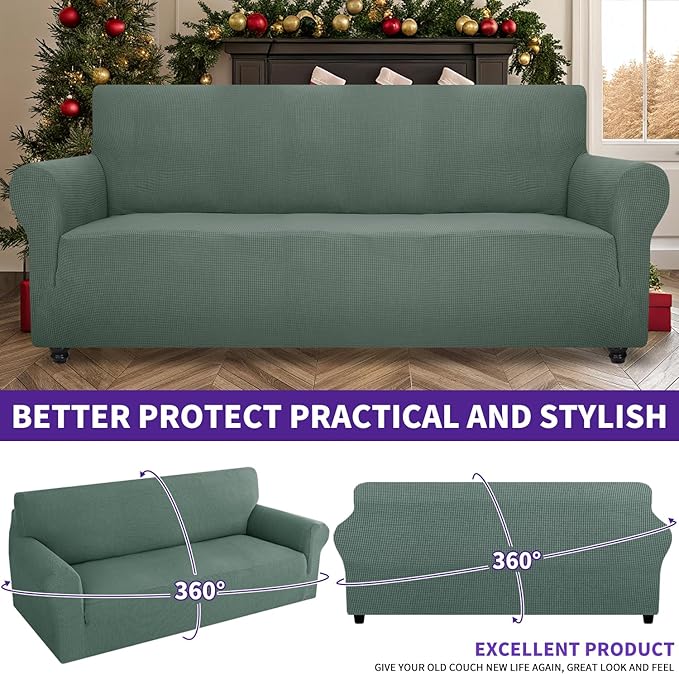 ZNSAYOTX Stretch Oversized Couch Cover Universal Sofa Covers