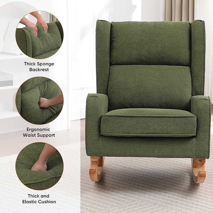 HCHAIRH Nursery Rocking Chairs, Rocking Chair Nursery