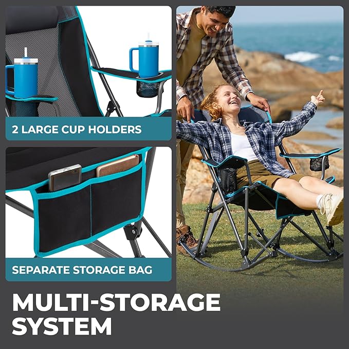 FUNDANGO Oversized Rocking Camping Chair