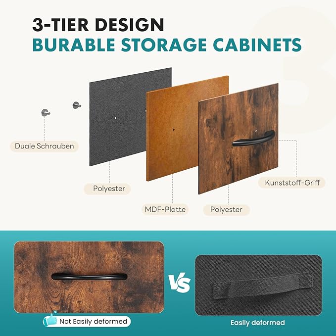 OLIXIS Dresser for Bedroom, 9 Storage Drawers, Wide Fabric Closet Chests