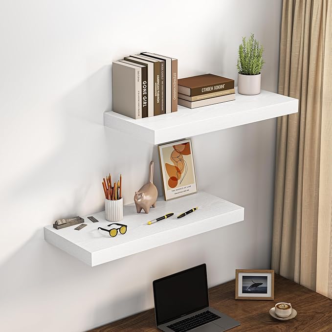 Dreamland 32" Floating Shelves for Wall, Wall-Mounted Shelves for Bedroom