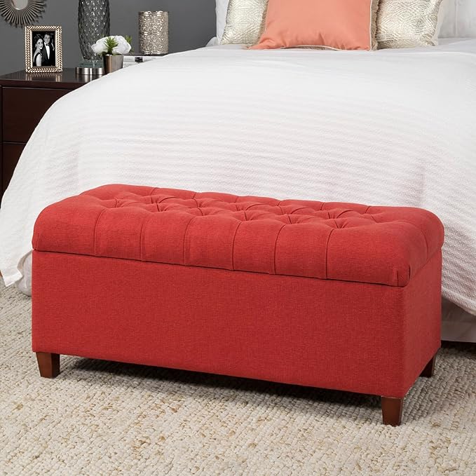 Homepop Home Decor | Tufted Ainsley Button Storage Ottoman Bench