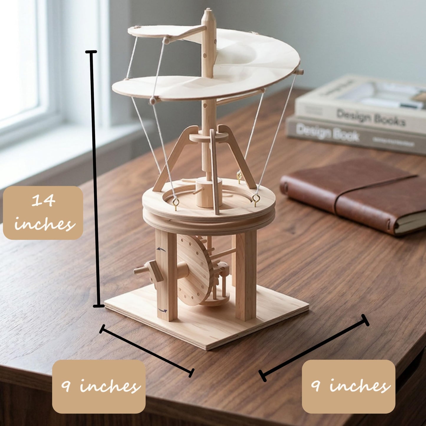 Pathfinders STEM Kit – Leonardo da Vinci Helicopter Model kit Science Kits | stem Toy Physics Toys | Engineering | Learning Resources