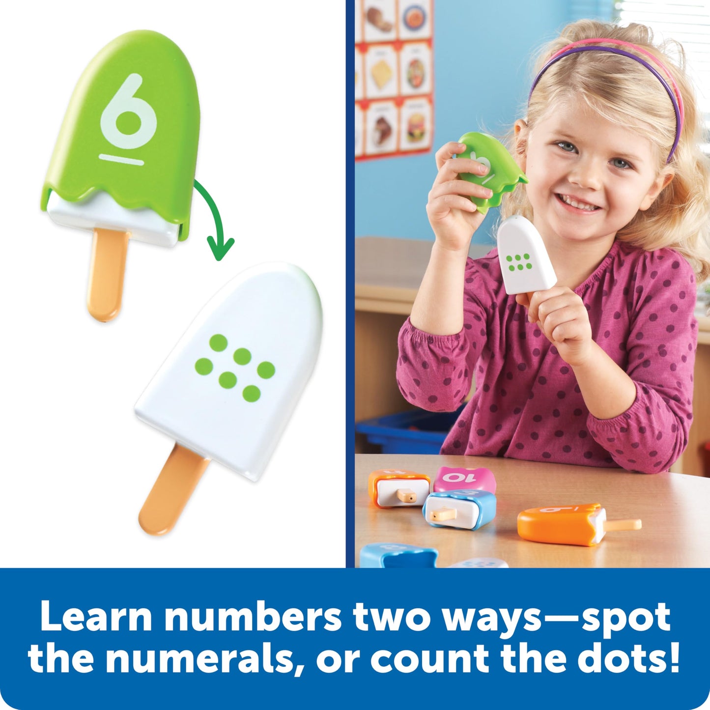 Learning Resources Smart Snacks Number Pops - Sorting Toys, Stacking Montessori, Classroom Must Haves, Math Manipulatives, Matching Games, Fine Motor Preschool, Speech Therapy