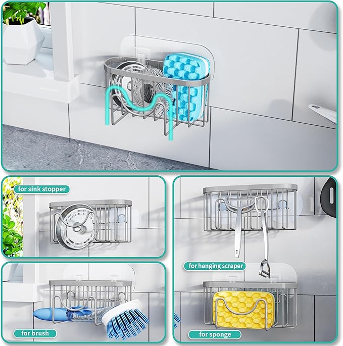 HapiRm Sponge Holder for Kitchen Sink
