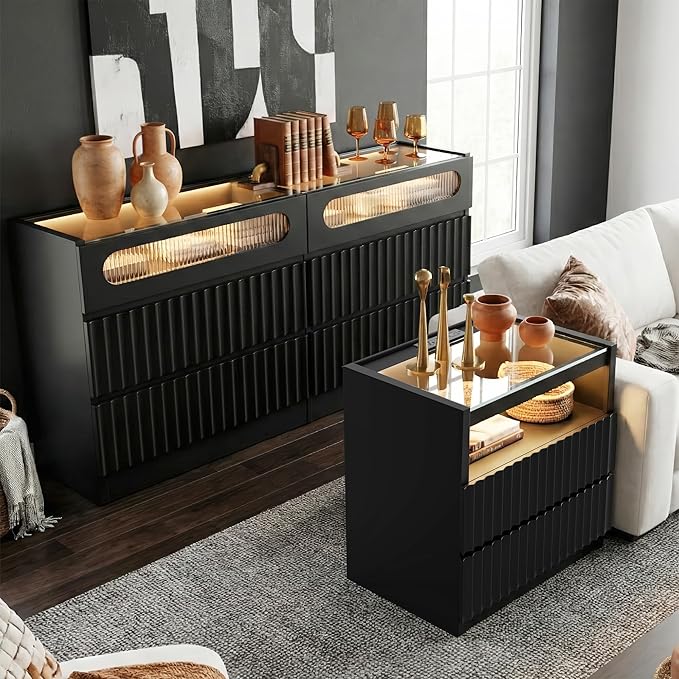 senlin Fluted 6 Drawer Dresser,