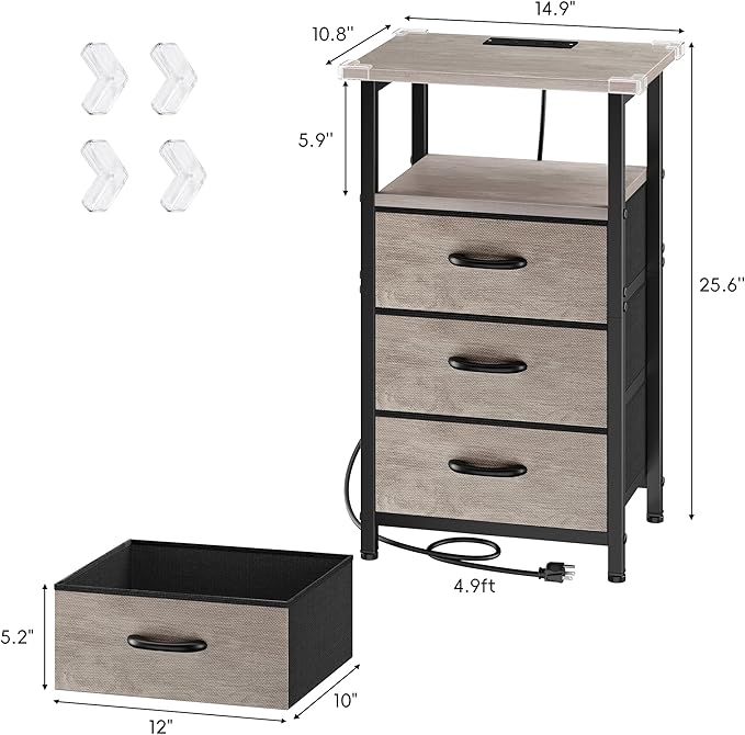 Vagusicc Night Stand Set 2