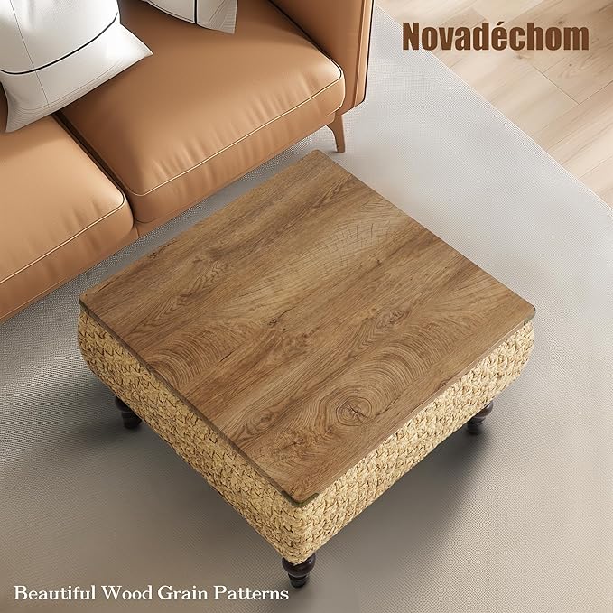 31.5" Lift Top Coffee Table for Living Room, Square Farmhouse Coffee Table